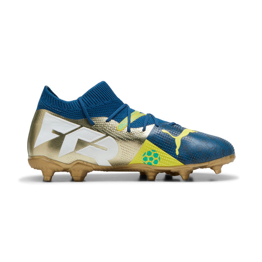 Puma Junior Future 7 Match BNA FG/ AG Firm Ground - Blue/ Yellow/ Green/ Gold