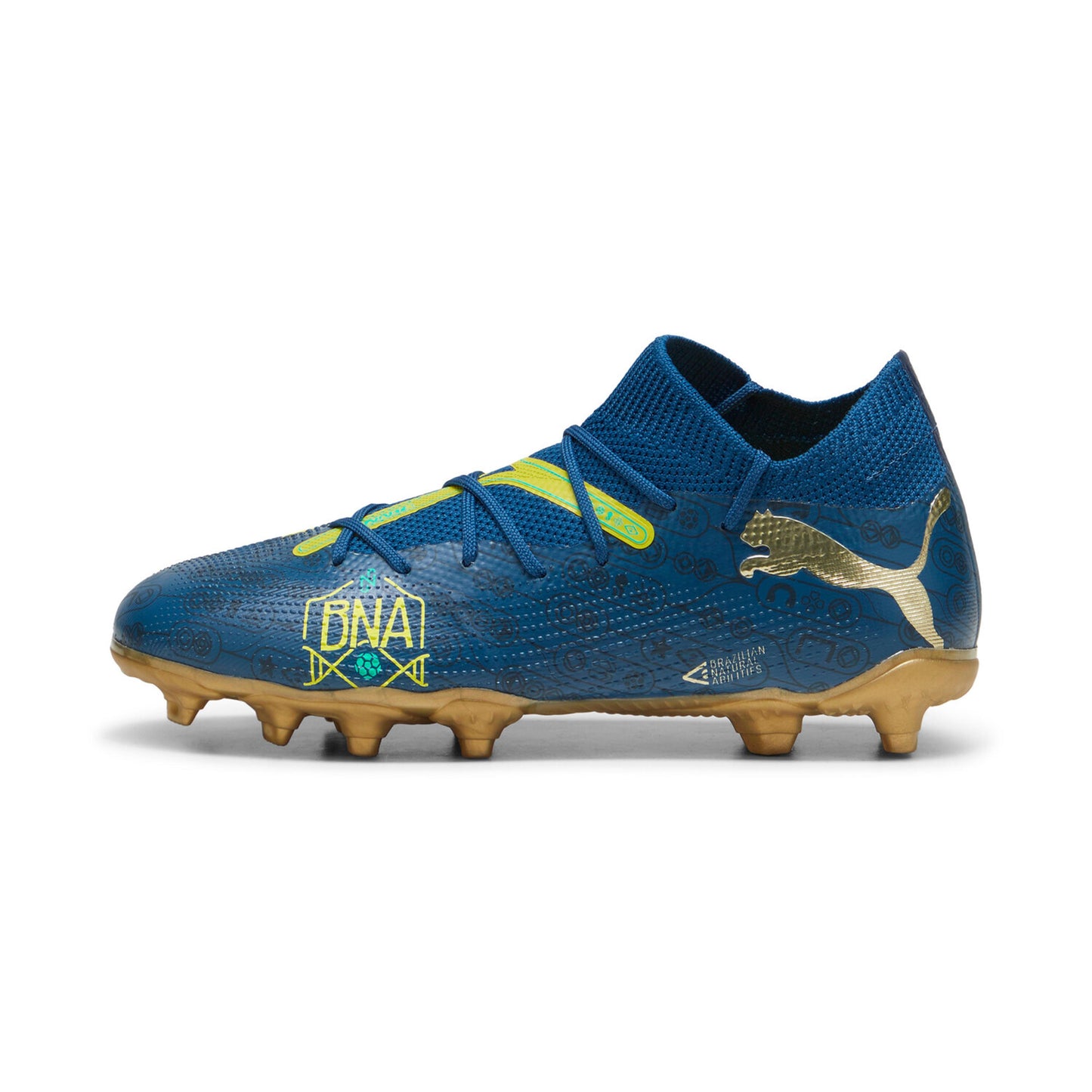 Future 7 Match BNA FG/AG Firm Ground/Artificial Ground - Blue Yellow/ Green Gold