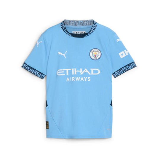 Youth's Puma Replica Manchester City Home Jerseys 2024/2025