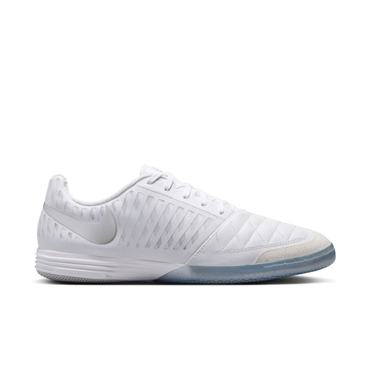 Nike Lunargato II  IN Indoor Soccer Shoes - White/ White Chrome