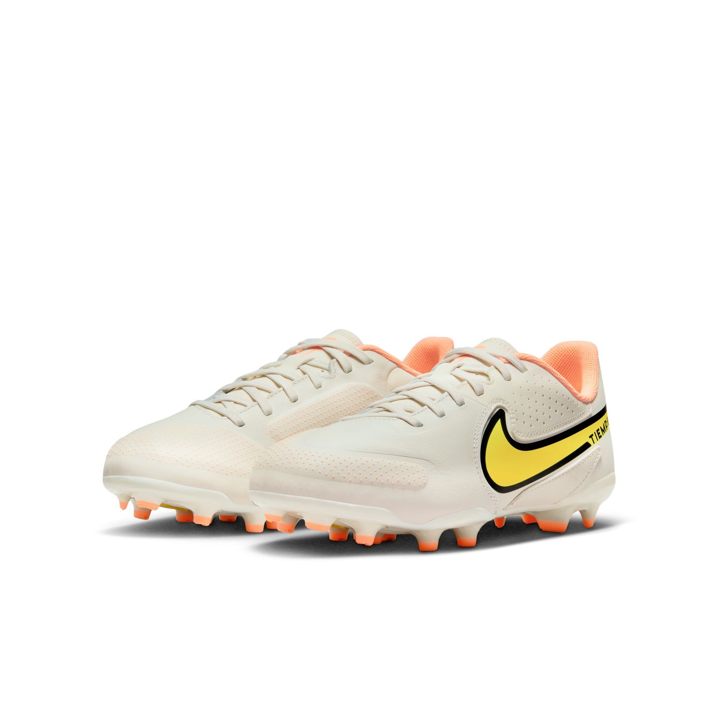 Nike Junior Tiempo Legend 9 Academy FG/MG Firm Ground Soccer Cleats - Phantom/Yellow