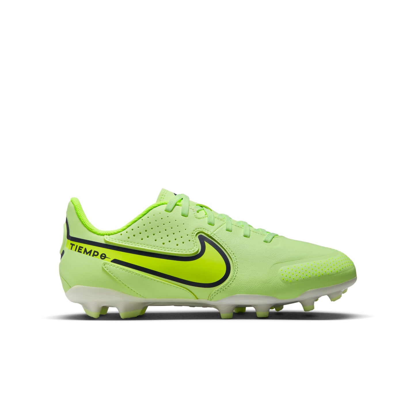 Nike Junior Tiempo Legend 9 Academy FG/MG Firm Ground Soccer Cleats - Barely Volt/ Volt Summit White