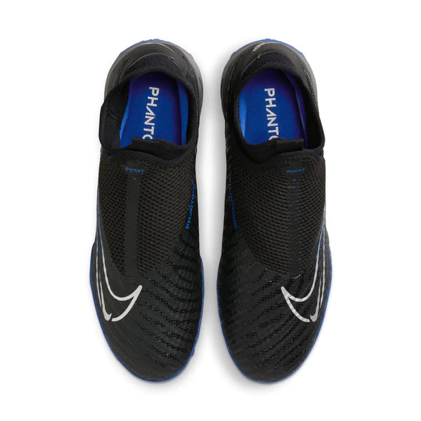 Nike Phantom GX Academy DF TF Turf Soccer Shoes - Black/Chrome/Hyper Royal