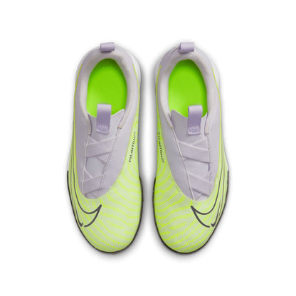 Nike Junior Phantom GX Academy TF Turf Soccer Shoes - Barely Volt/Gridiron