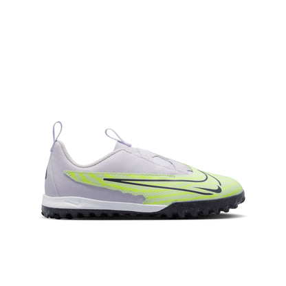 Nike Junior Phantom GX Academy TF Turf Soccer Shoes - Barely Volt/Gridiron