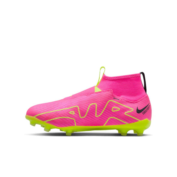 Nike Junior Zoom Mercurial Superfly 9 Pro FG Soccer Shoes - Pink Blast/Volt-Gridiron