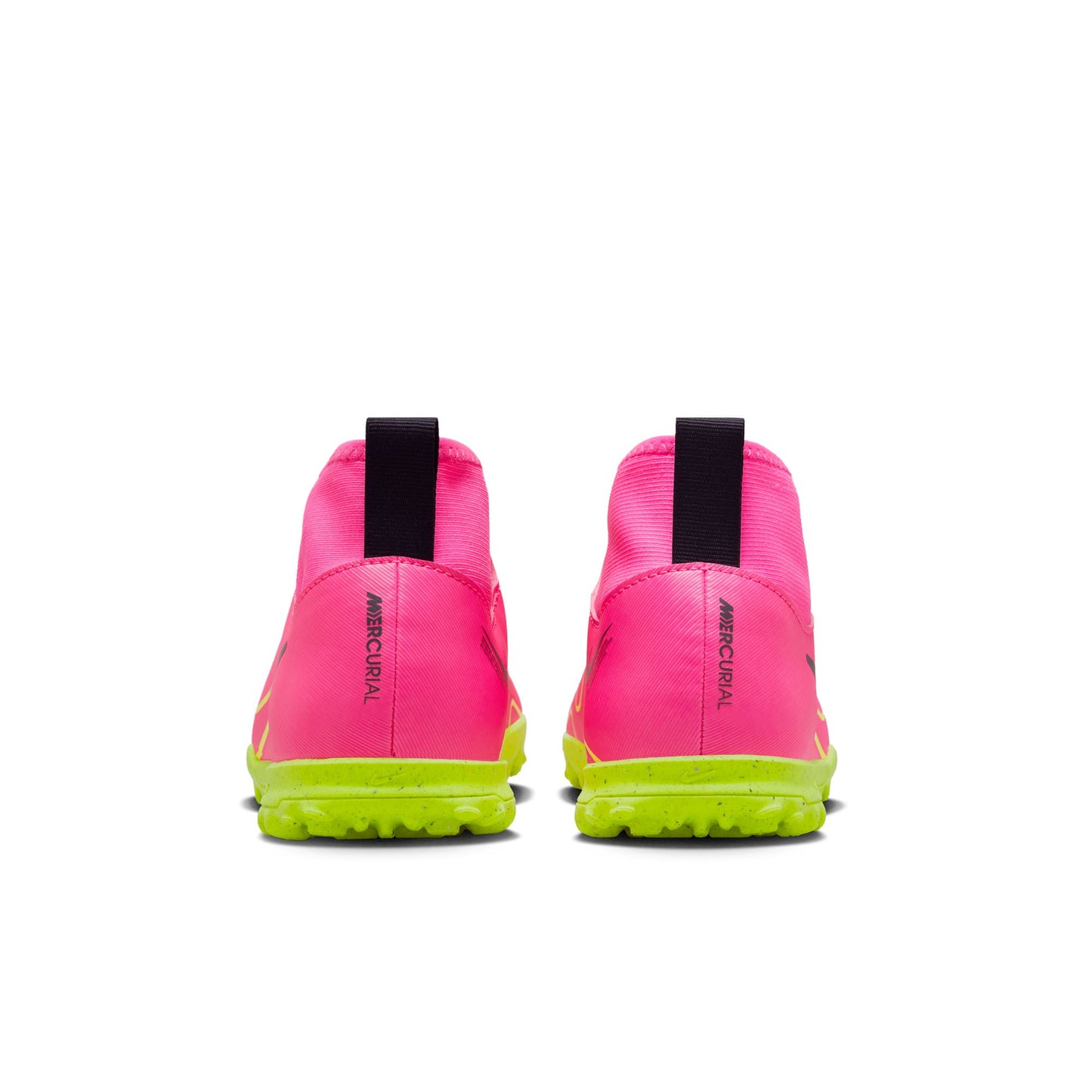 Nike Junior Zoom Superfly 9 Academy Turf Cleats - Pink Blast/ Volt Gridiron