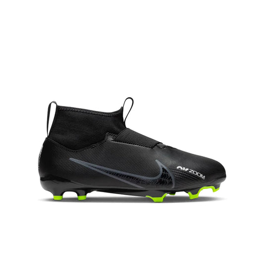 Nike Junior Mercurial Superfly 9 Academy FG/MG Soccer Cleat - Black/ Green Volt