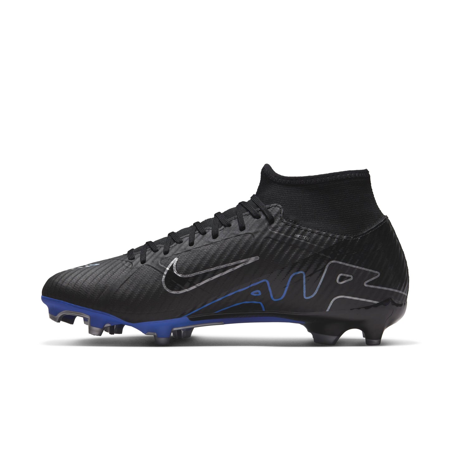 Nike Air Zoom Mercurial Superfly 9 Academy FG/MG Soccer Cleat - Black/ Blue