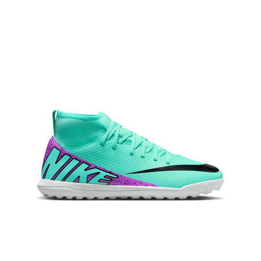 Nike Junior Zoom Superfly 9 Club KM Turf Shoes TF - Hyper Turq/ Fuchsia Dream Black