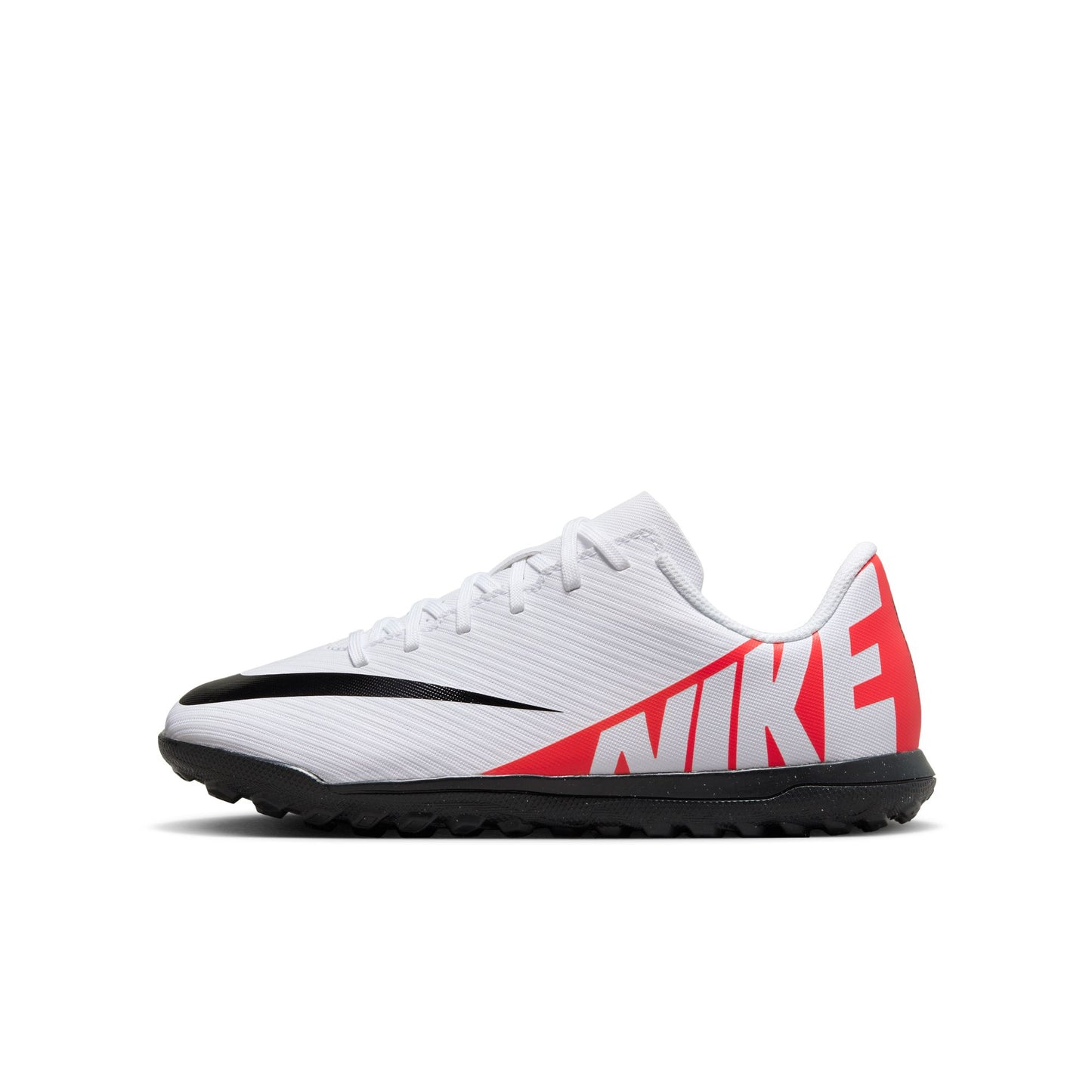 Nike Junior Zoom Vapor 15 Academy TF Turf Shoes - Bright Crimson/ White Black