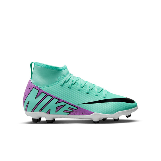 Nike Junior Mercurial Superfly 9 Club FG/MG Soccer Cleat - turquoise/purple