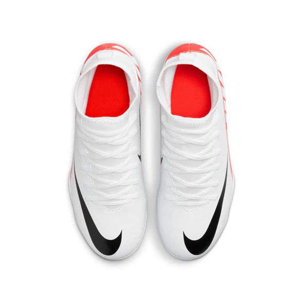 Nike Junior Mercurial Superfly 9 Club FG/MG Soccer Cleat - Bright Crimson/White/Black