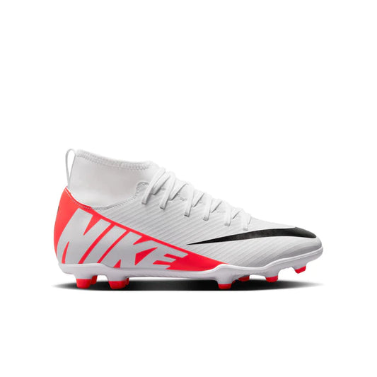 Nike Junior Mercurial Superfly 9 Club FG/MG Soccer Cleat - Bright Crimson/White/Black