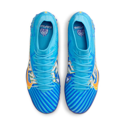 Nike Zoom Superfly Academy TF Turf Soccer Shoes - Baltic Blue/ White