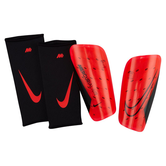 Nike Mercurial Lite Shinguards- Bright Crimson/ Red/ Black