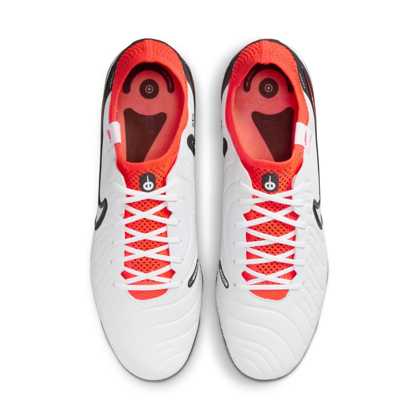 Nike Tiempo Legend 10 Elite FG Firm Ground Soccer Cleats - White/ Black-Bright Crimson