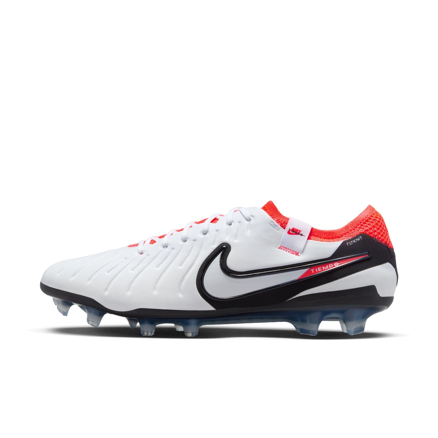 Nike Tiempo Legend 10 Elite FG Firm Ground Soccer Cleats - White/ Black-Bright Crimson