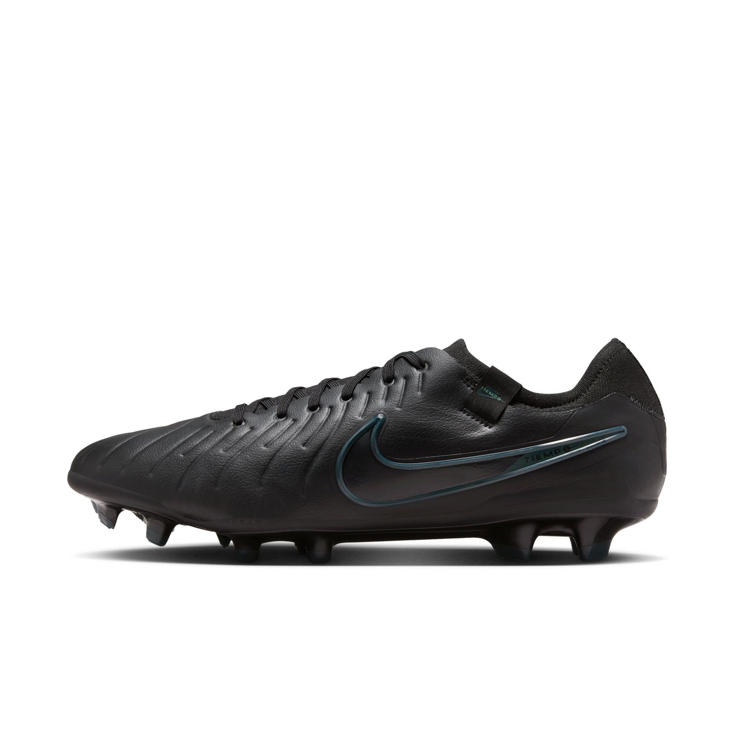 Nike Tiempo Legend 10 Pro FG Firm Ground Soccer Cleats - Black/ Deep Jungle Black