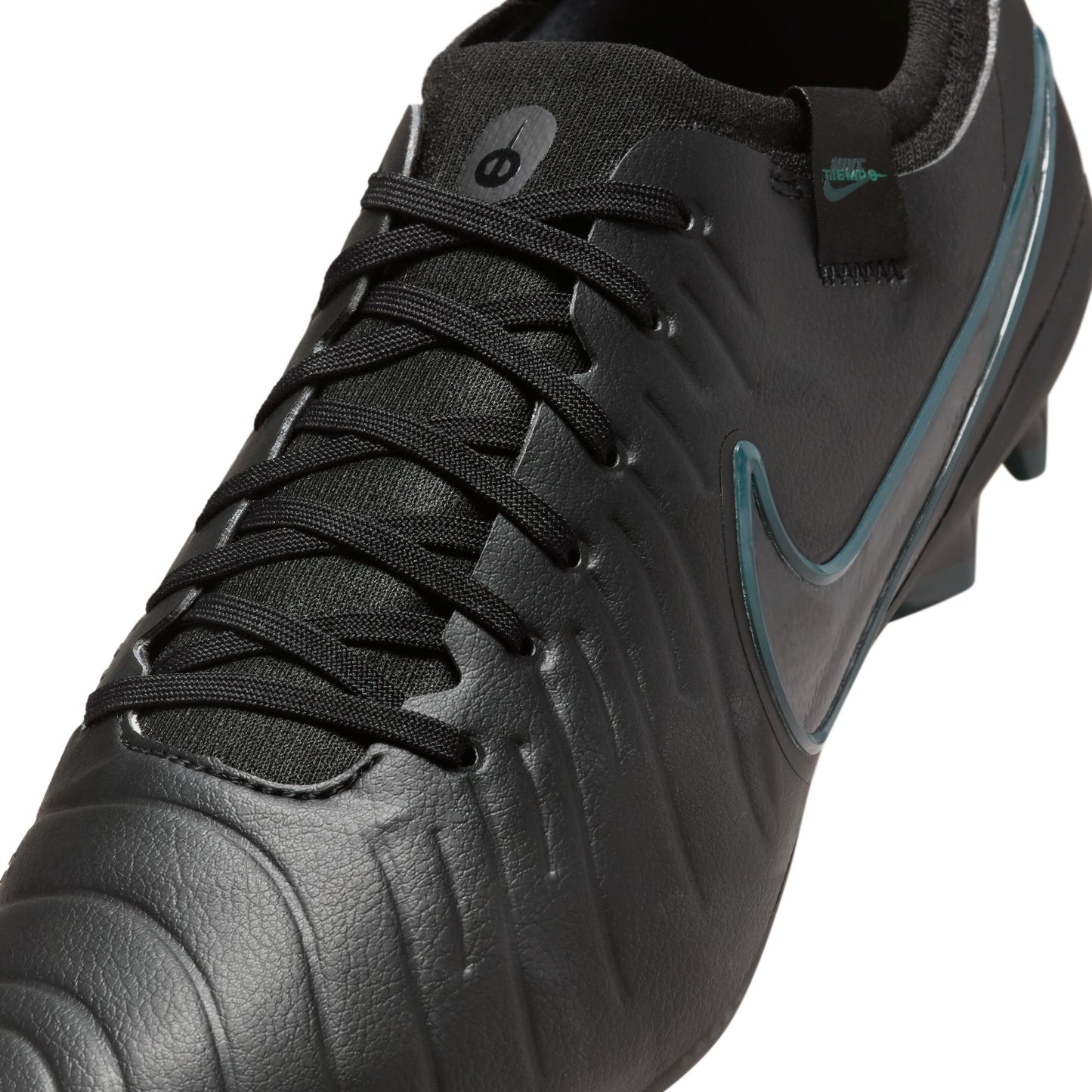 Nike Tiempo Legend 10 Pro FG Firm Ground Soccer Cleats - Black/ Deep Jungle Black