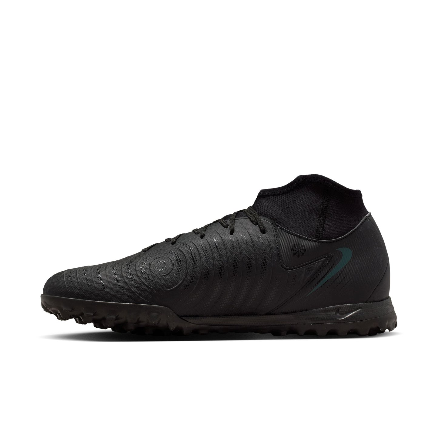 Nike Phantom Luna II Academy TF Turf Soccer Shoes - Black / Black Jungle