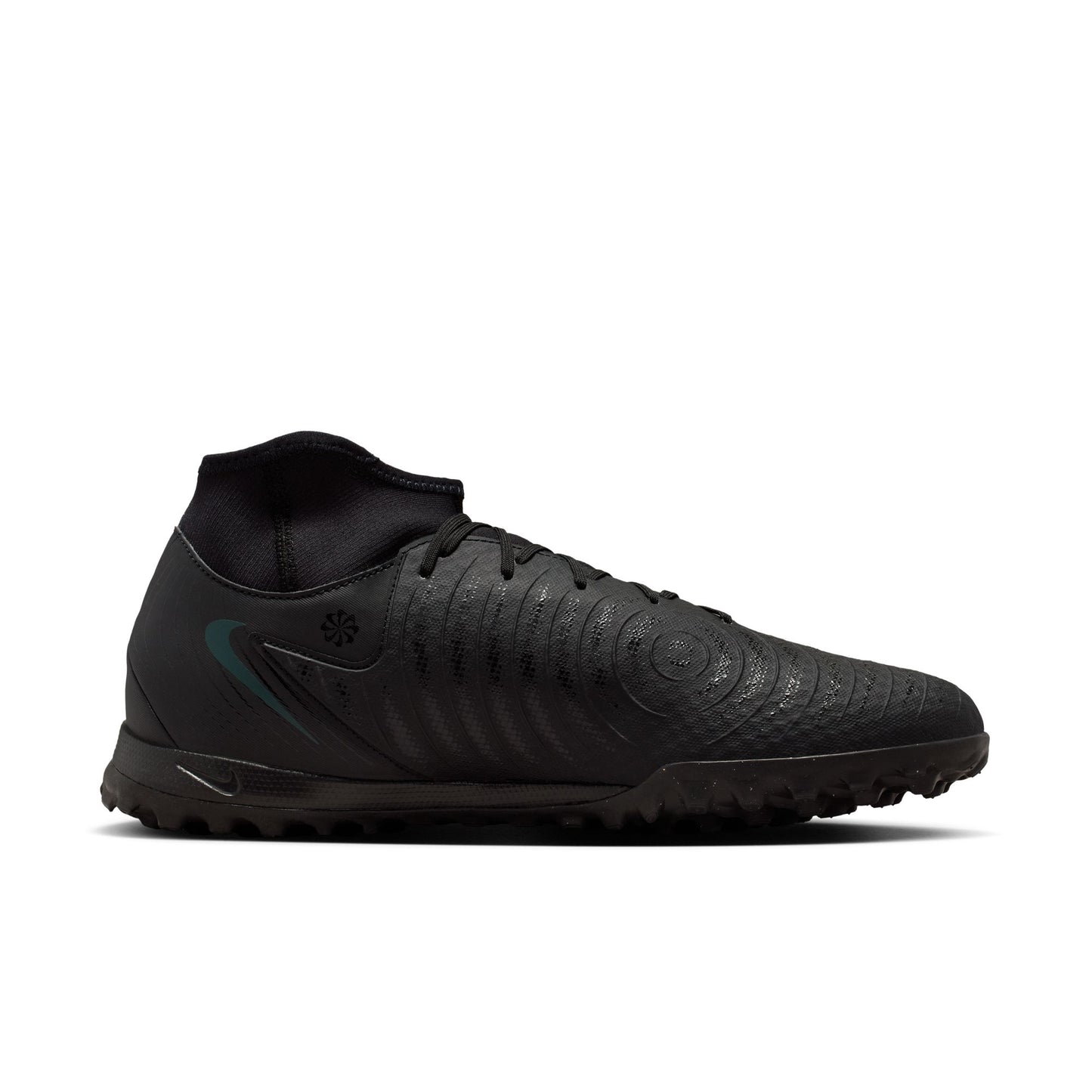 Nike Phantom Luna II Academy TF Turf Soccer Shoes - Black / Black Jungle