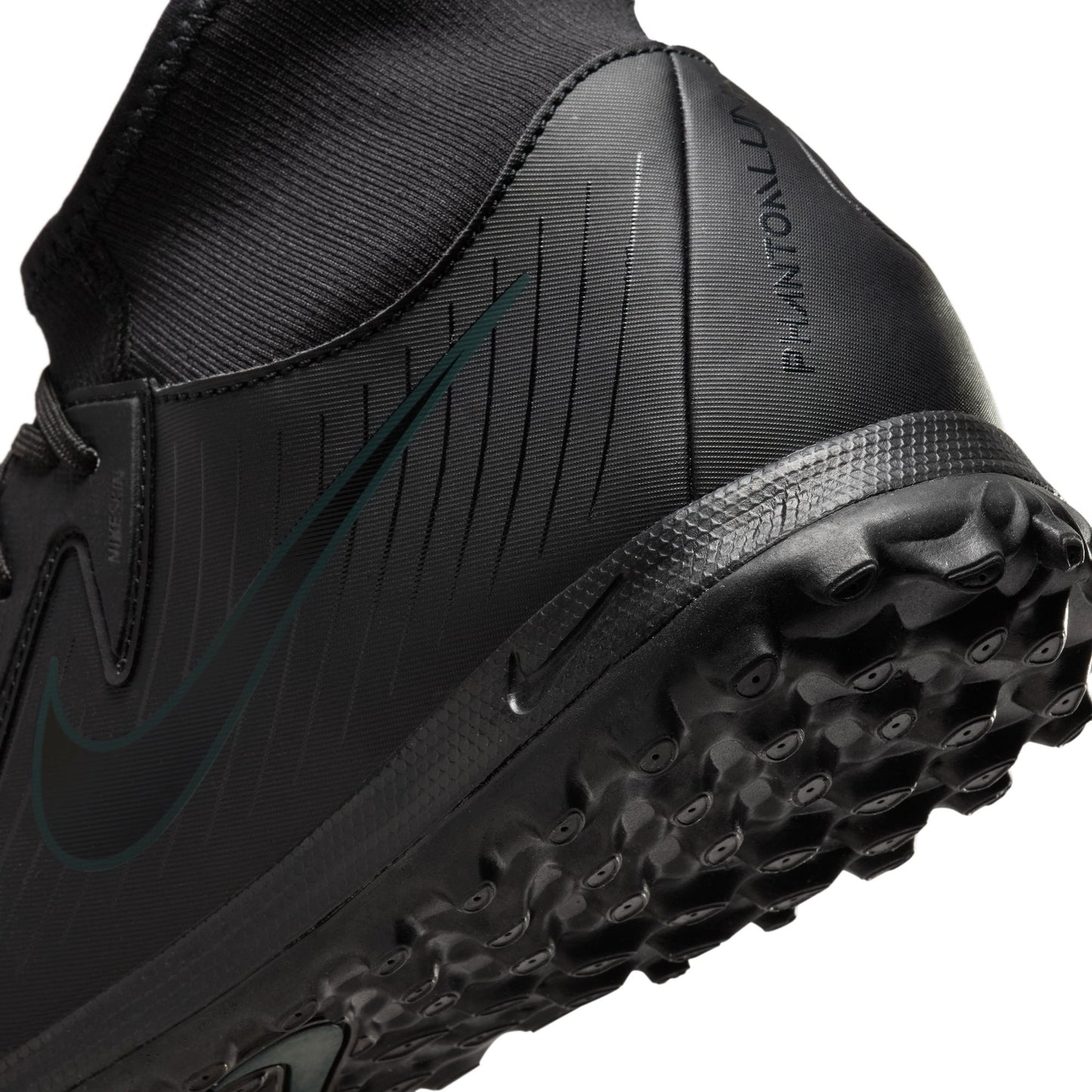 Nike Phantom Luna II Academy TF Turf Soccer Shoes - Black / Black Jungle