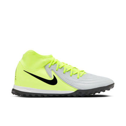 Nike Phantom Luna II Academy TF Turf Soccer Shoes - Metal Silver/ Black/ Volt