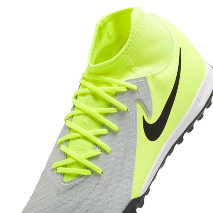 Nike Phantom Luna II Academy TF Turf Soccer Shoes - Metal Silver/ Black/ Volt