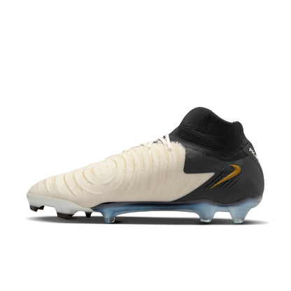 Nike Phantom Luna II Elite FG Firm Ground Soccer Cleat - White/ Black/ Gold Coin