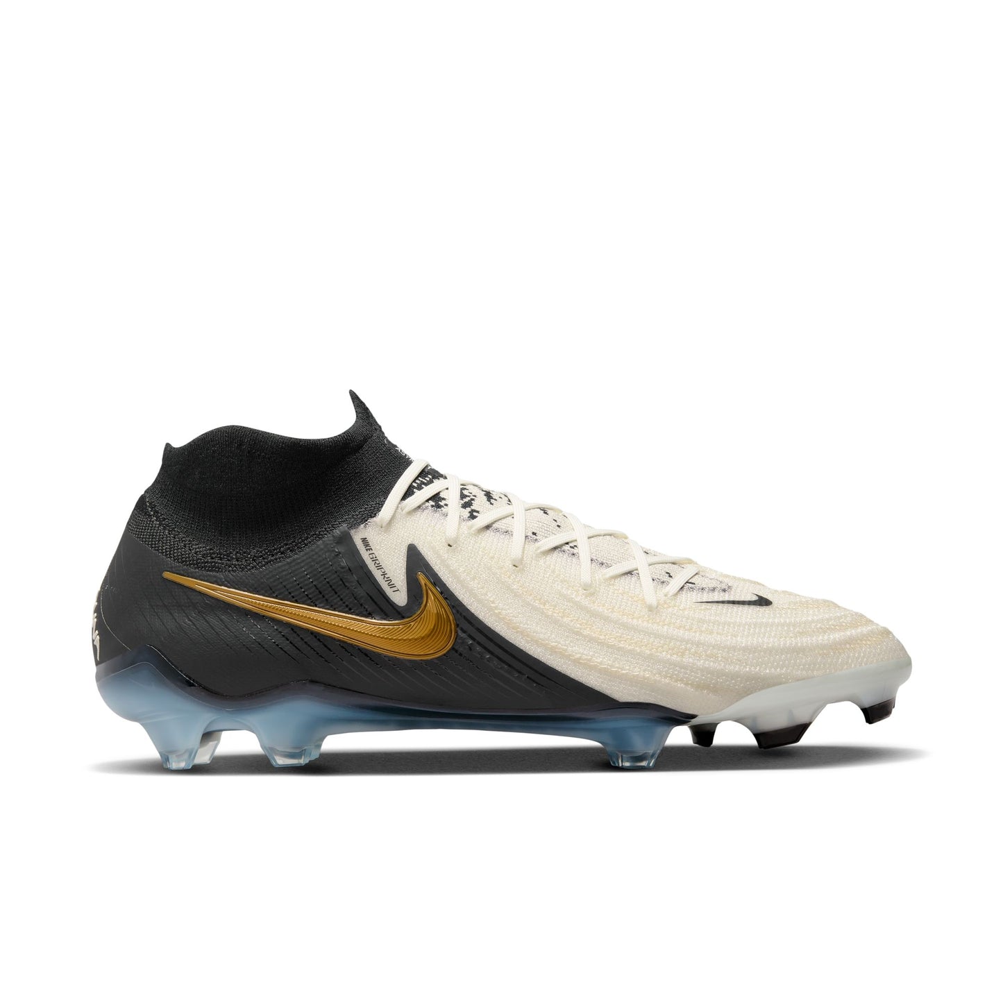 Nike Phantom Luna II Elite FG Firm Ground Soccer Cleat - White/ Black/ Gold Coin