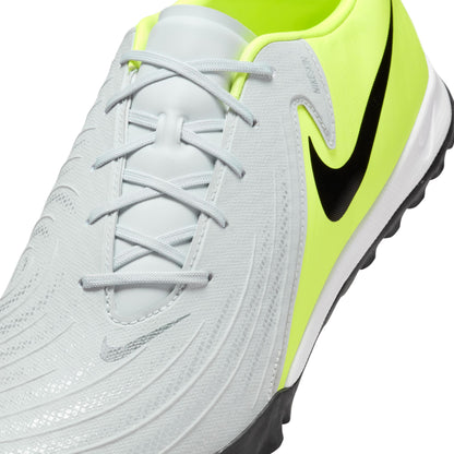 Nike Phantom GX Academy TF Turf Soccer Shoes - Metallic Silver/ Black Volt