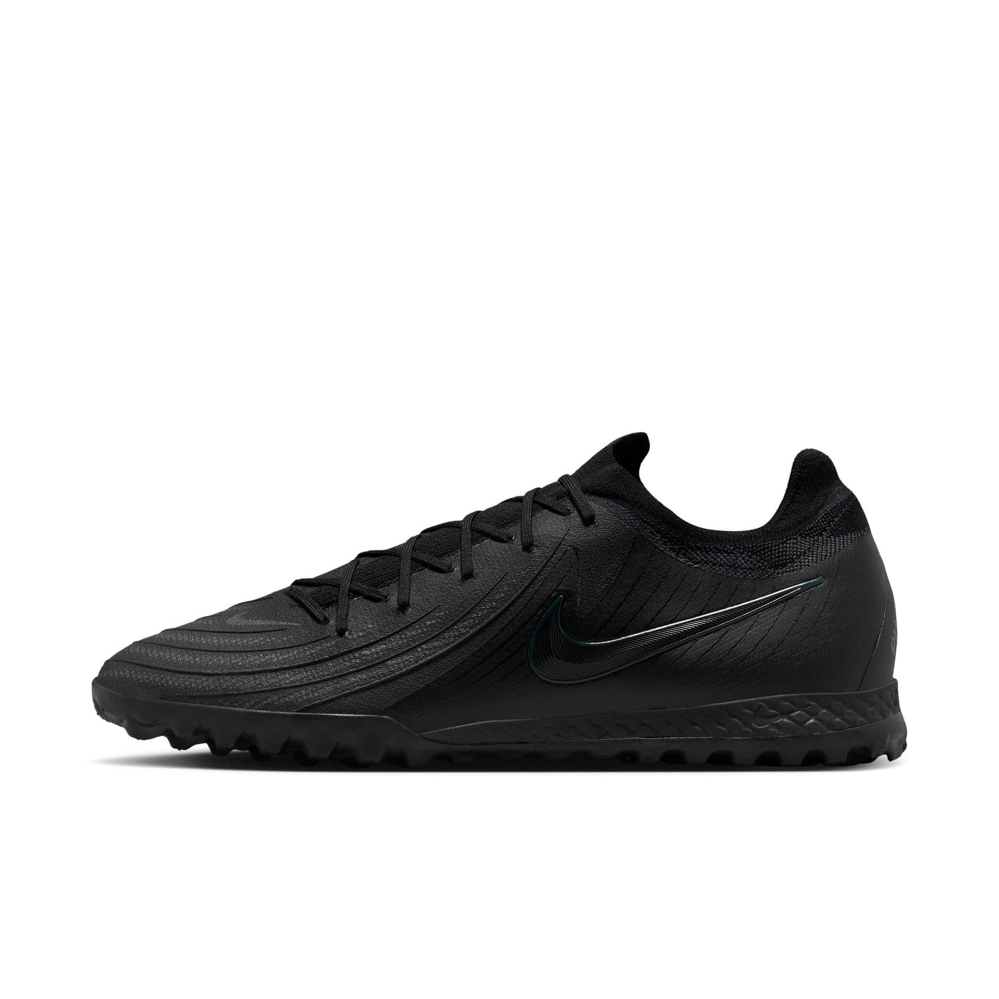 Nike Phantom GX II Pro TF Turf Soccer Shoes - Black/ Black Jungle