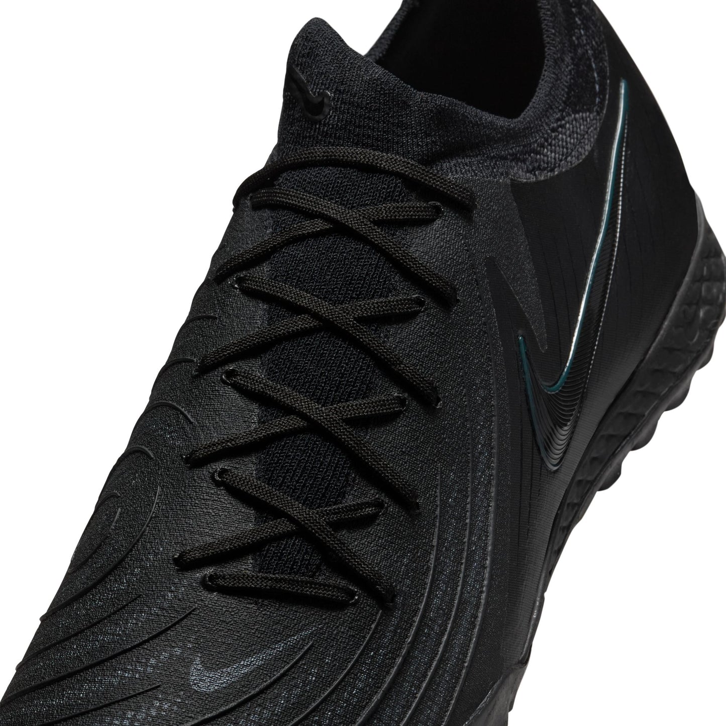 Nike Phantom GX II Pro TF Turf Soccer Shoes - Black/ Black Jungle