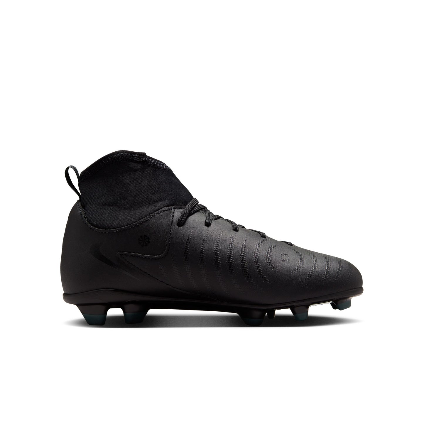 Nike Junior Phantom Luna II Academy MG High-Top Soccer Cleats - Black/ Black Deep Jungle