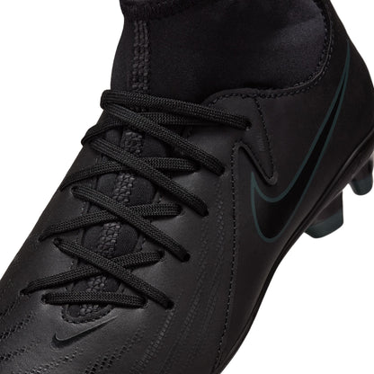 Nike Junior Phantom Luna II Academy MG High-Top Soccer Cleats - Black/ Black Deep Jungle