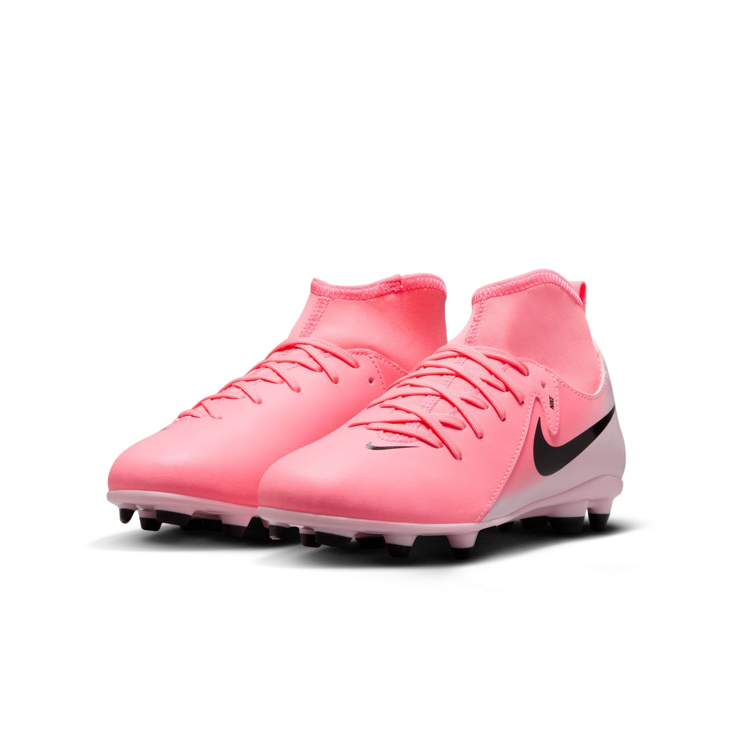 Nike Junior Phantom Luna II Club FG Firm Ground Soccer Cleats - Pink Foam/ Black