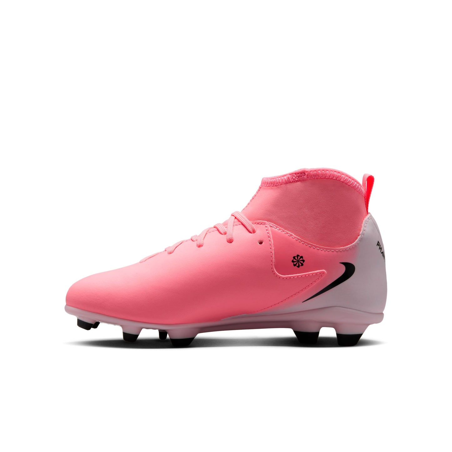 Nike Junior Phantom Luna II Club FG Firm Ground Soccer Cleats - Pink Foam/ Black