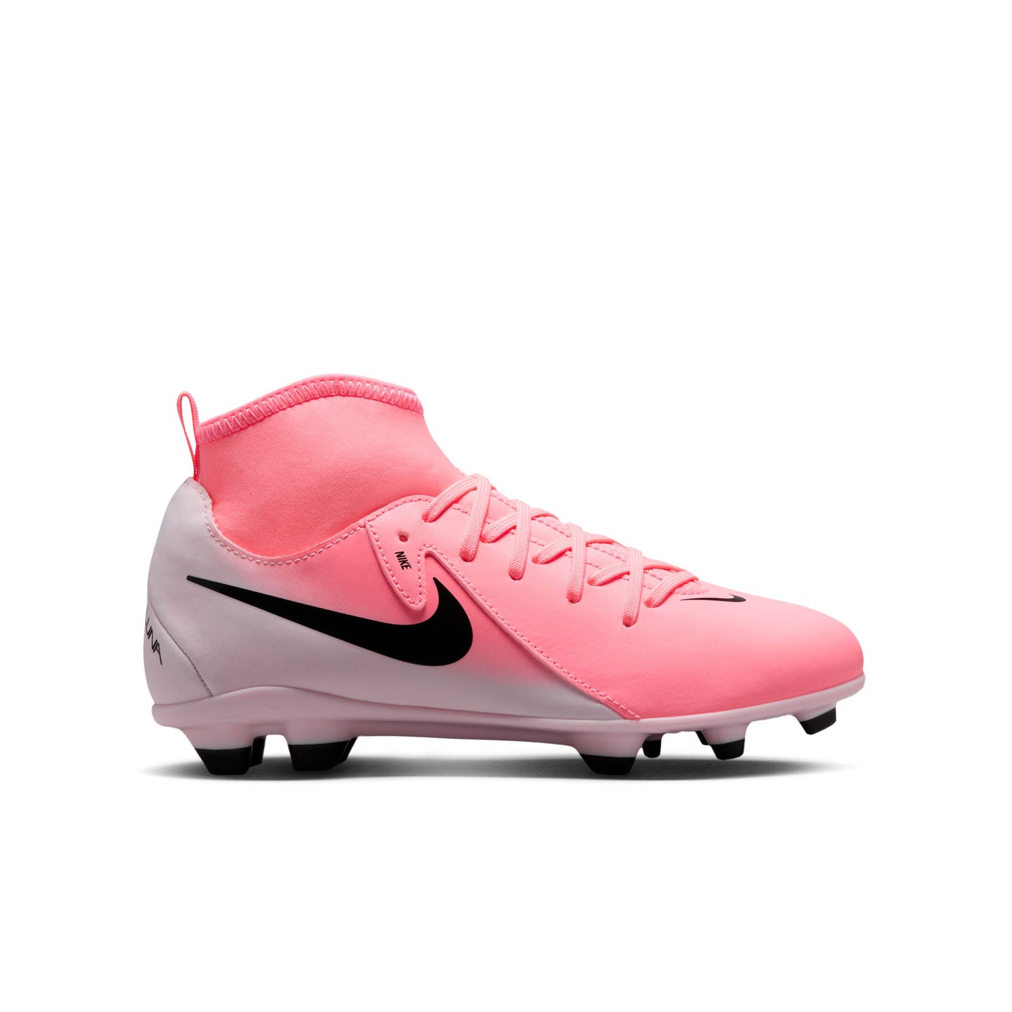 Nike Junior Phantom Luna II Club FG Firm Ground Soccer Cleats - Pink Foam/ Black