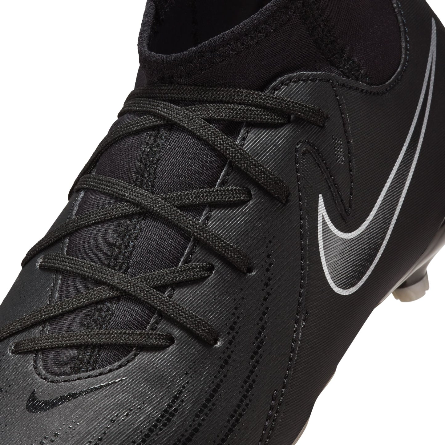 Nike Junior Phantom Luna II Academy FG Firm Ground Soccer Cleats - Black