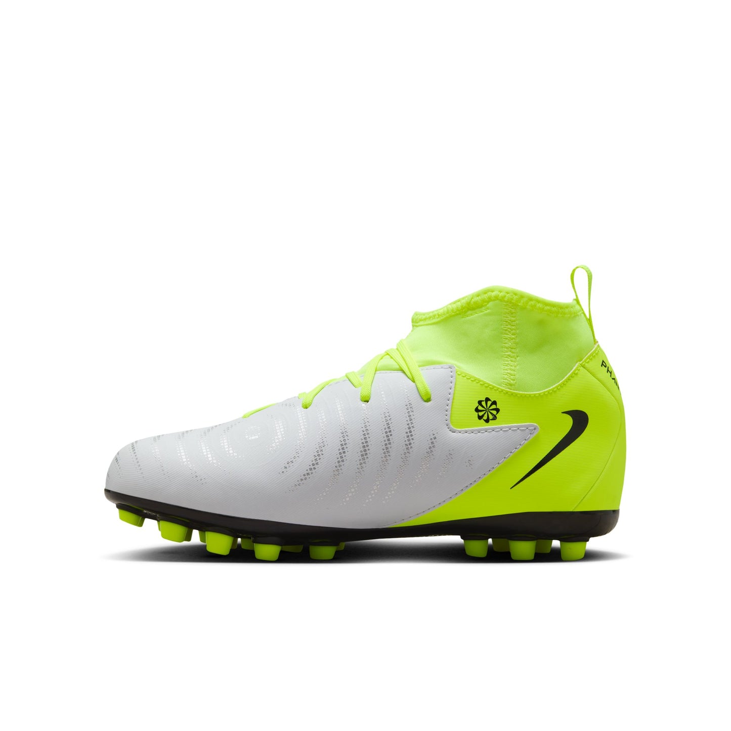 Nike Junior Phantom Luna Academy FG Firm Ground Shoes - Metallic Silver/ Black Volt