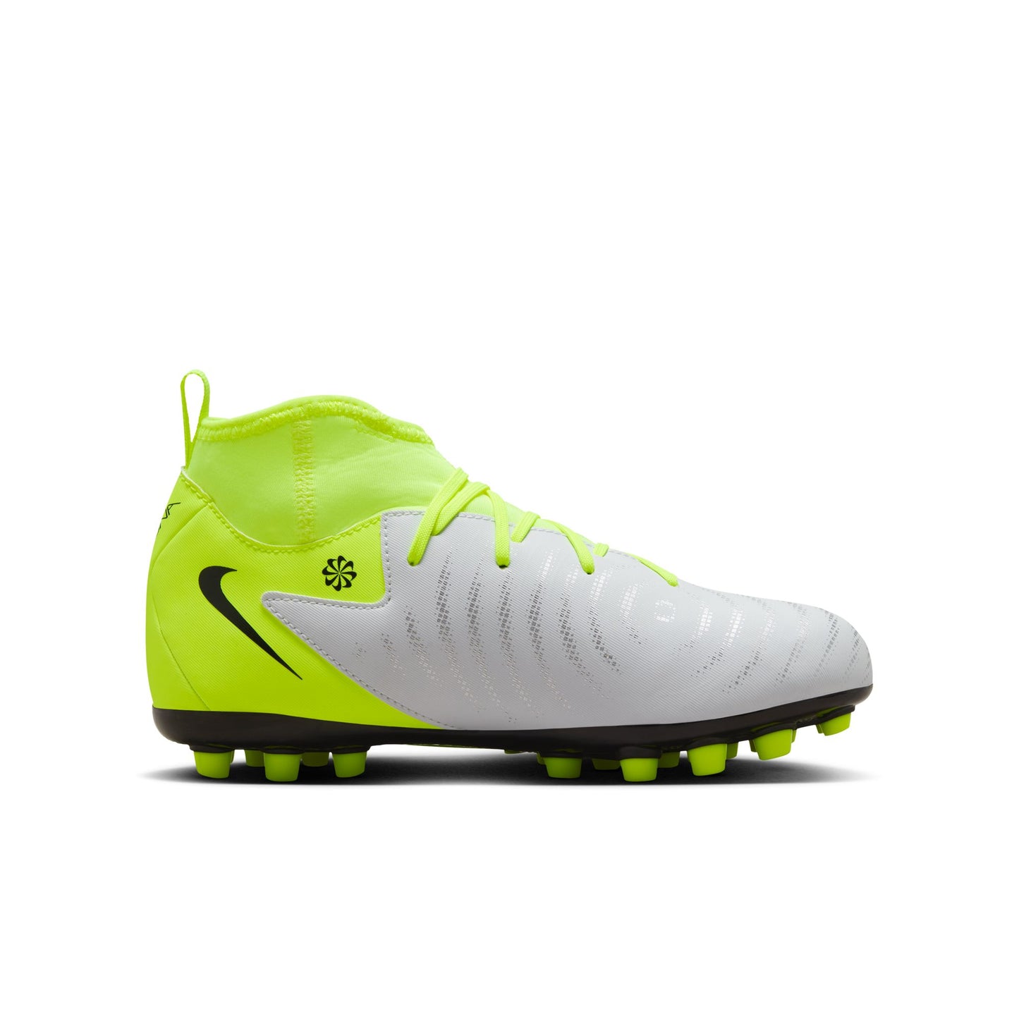 Nike Junior Phantom Luna Academy FG Firm Ground Shoes - Metallic Silver/ Black Volt