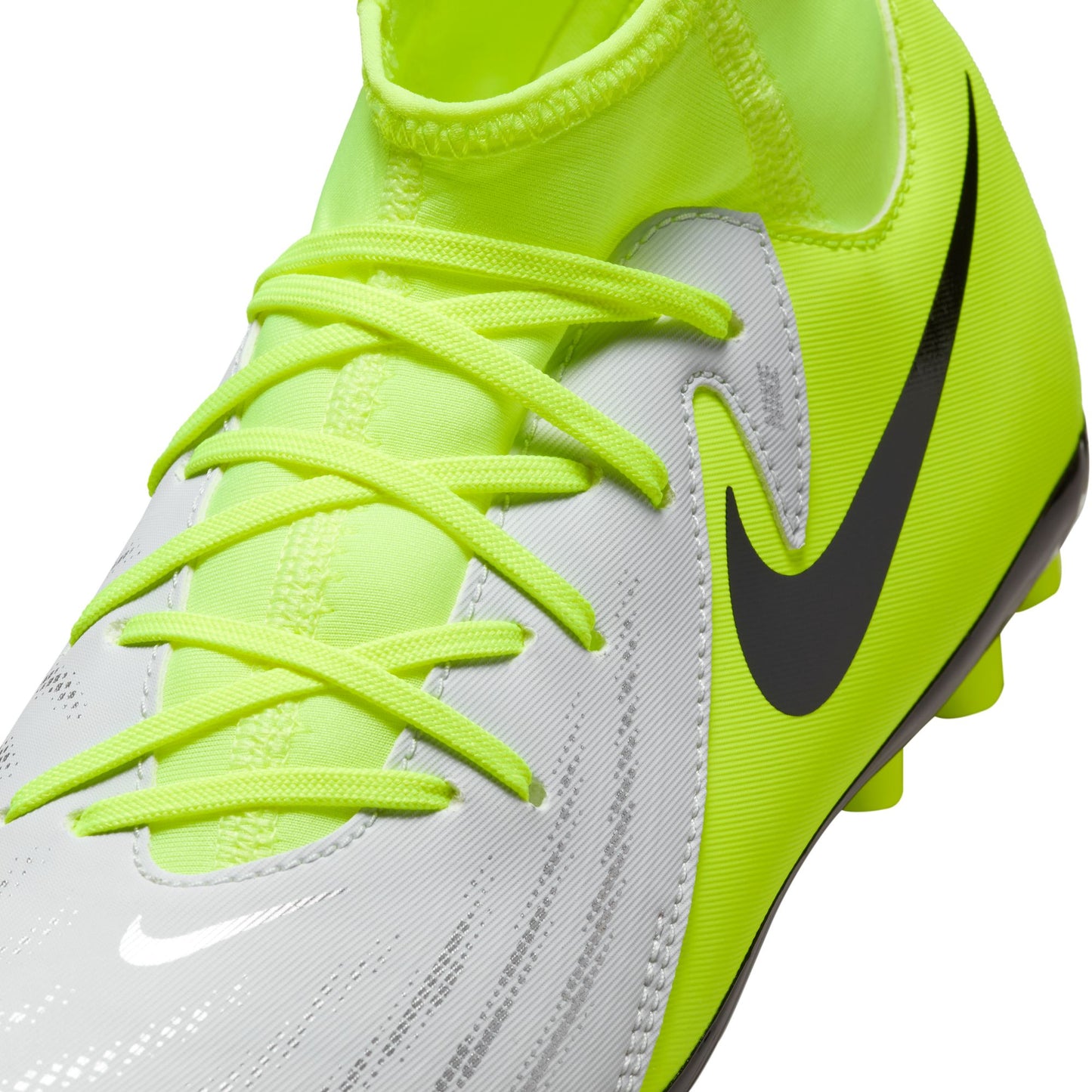 Nike Junior Phantom Luna Academy FG Firm Ground Shoes - Metallic Silver/ Black Volt