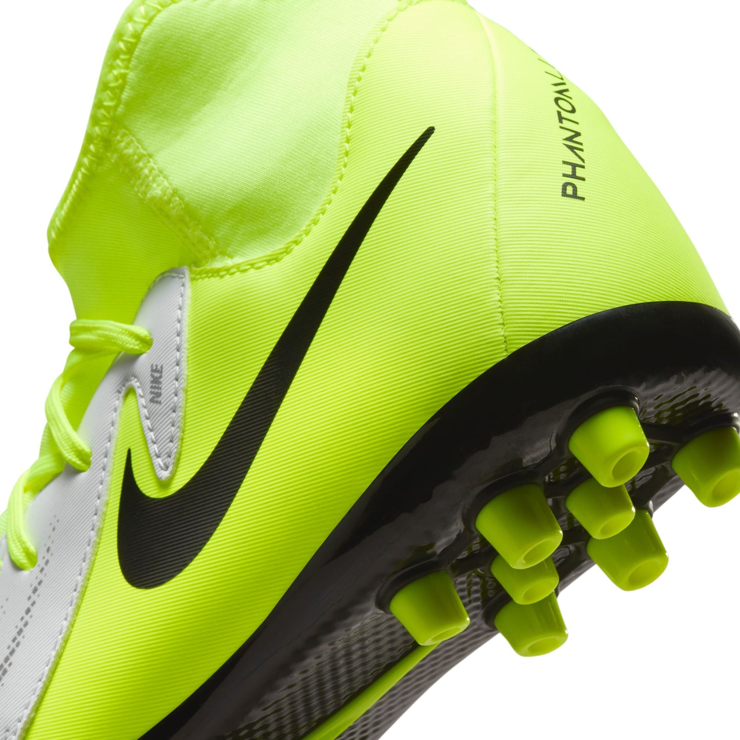 Nike Junior Phantom Luna Academy FG Firm Ground Shoes - Metallic Silver/ Black Volt