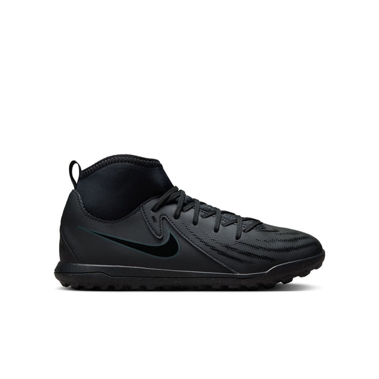 Nike Junior Phantom II Academy TF Turf Soccer Cleats - Black/ Black Deep Jungle