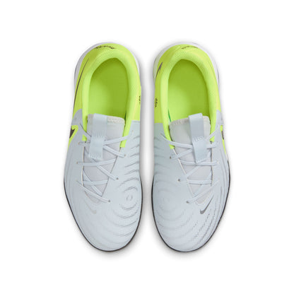 Nike Junior Phantom II Academy IC Indoor Soccer Shoes - Metallic Silver/Black Volt