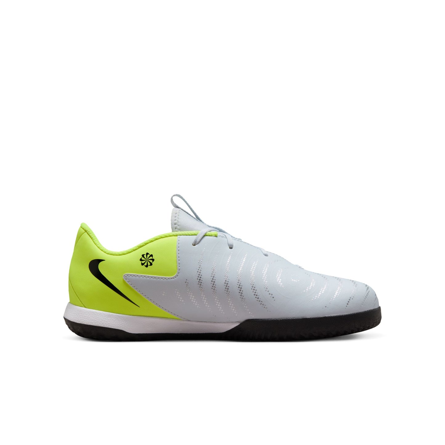 Nike Junior Phantom II Academy IC Indoor Soccer Shoes - Metallic Silver/Black Volt