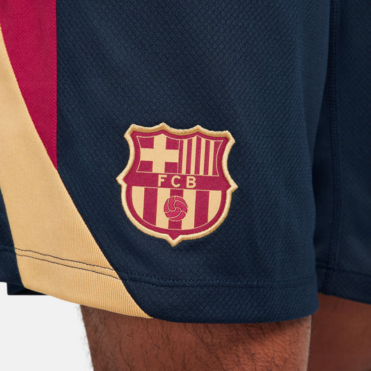 Men's Nike Barcelona Strike Shorts 2024 - Obsidian/ Noble Red/ Club Gold/ Club Gold