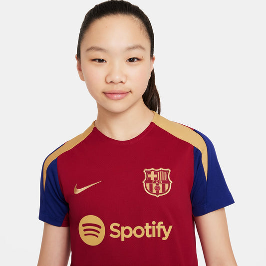 Youth Nike Replica FC Barcelona TrainingJersey 2024