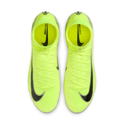 Nike Zoom Superfly 10 Elite FG/MG Firm Ground Socer Cleats -Metallic Silver/ Volt Black